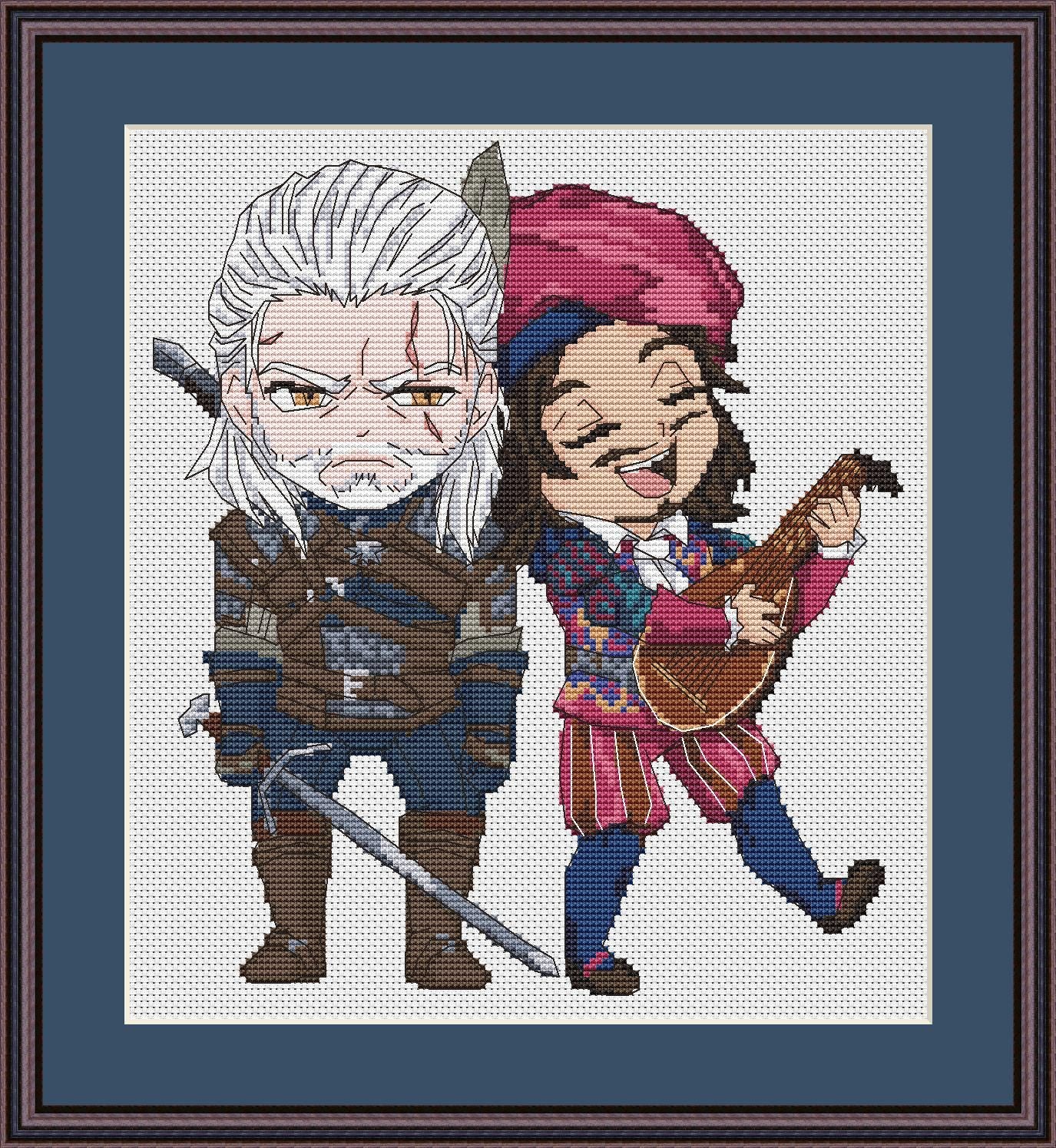 Cross Stitch Pattern Witcher Digital PDF,XSD Chart Fan Art