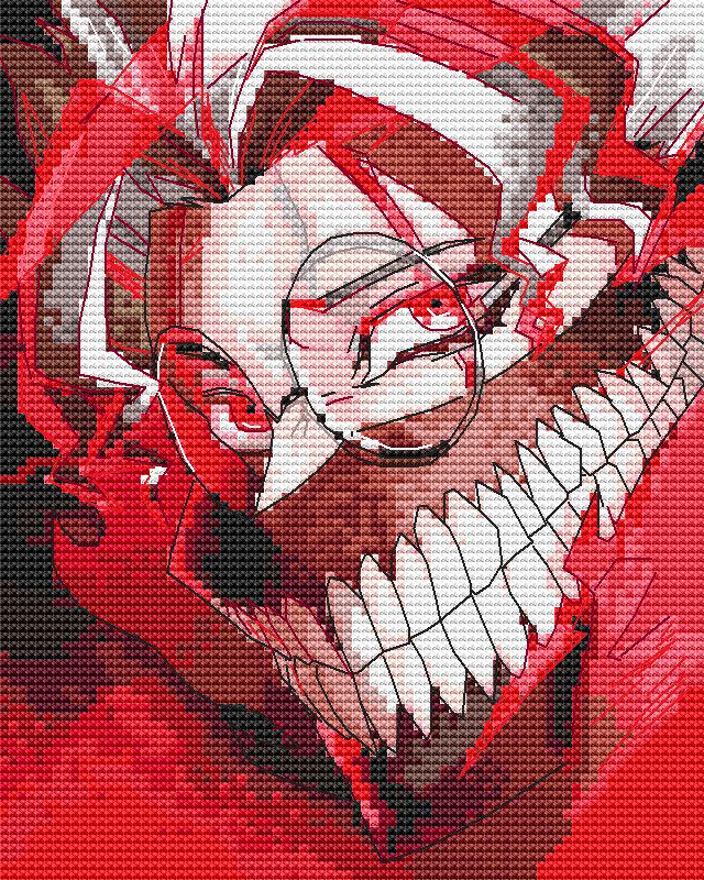 Anime Boy Cross Stitch Pattern Digital PDF,XSD Chart Fan Art Design