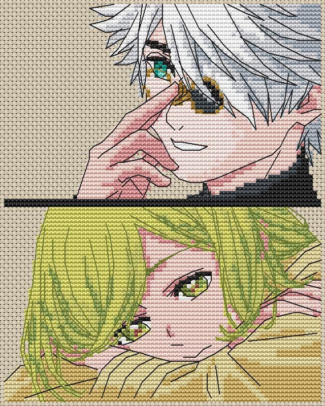 Anime Cross Stitch Pattern Atelier Digital PDF,XSD Fan Art Design