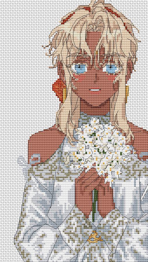 Cross Stitch Pattern Shuraka Digital PDF, XSD Chart Manhwa Design