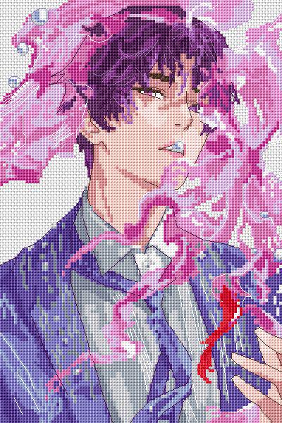 Cross Stitch Pattern Rafayel LaD Digital PDF, XSD Chart Fan Art Design