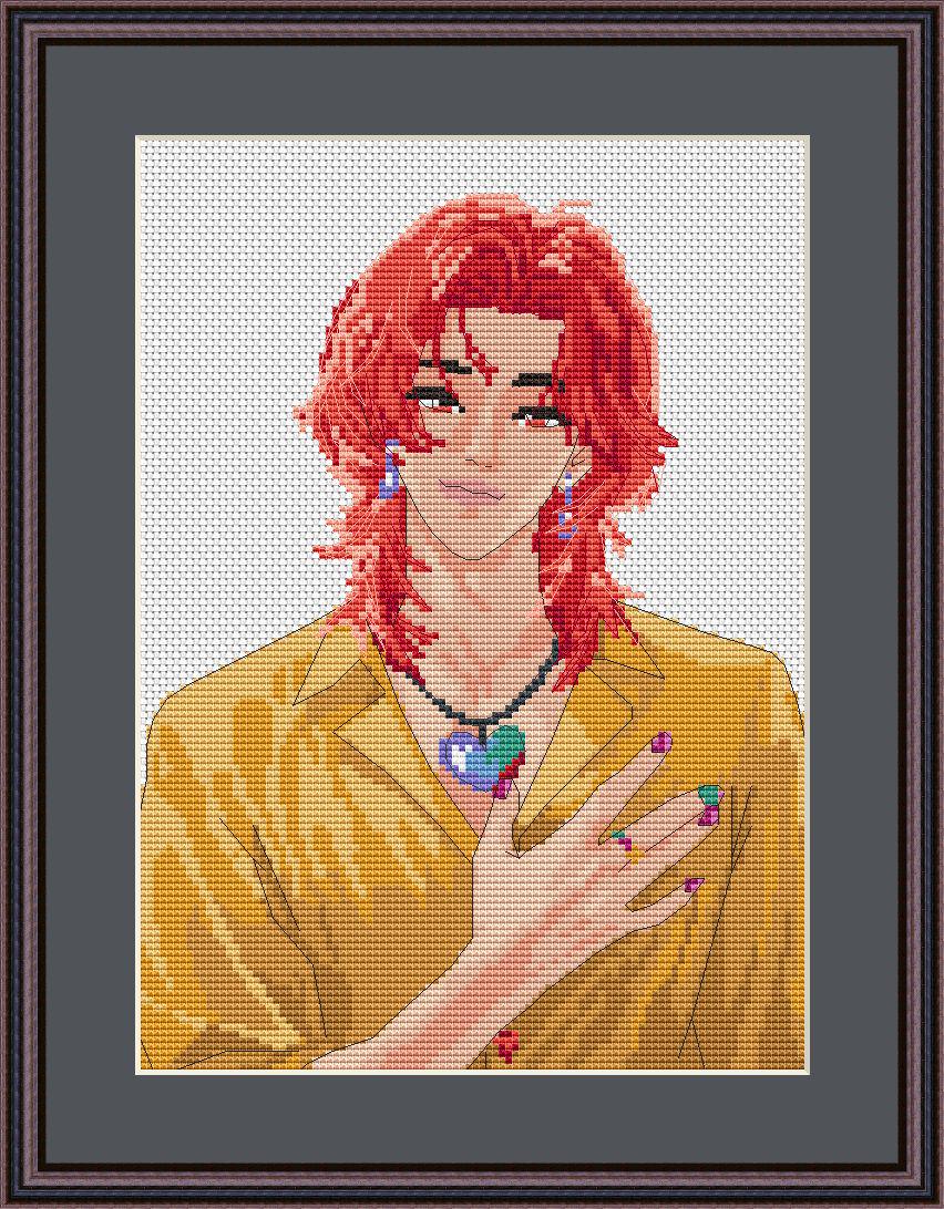 Anime Cross Stitch Pattern PDF XSD Manga Fan Art Design Instant Download