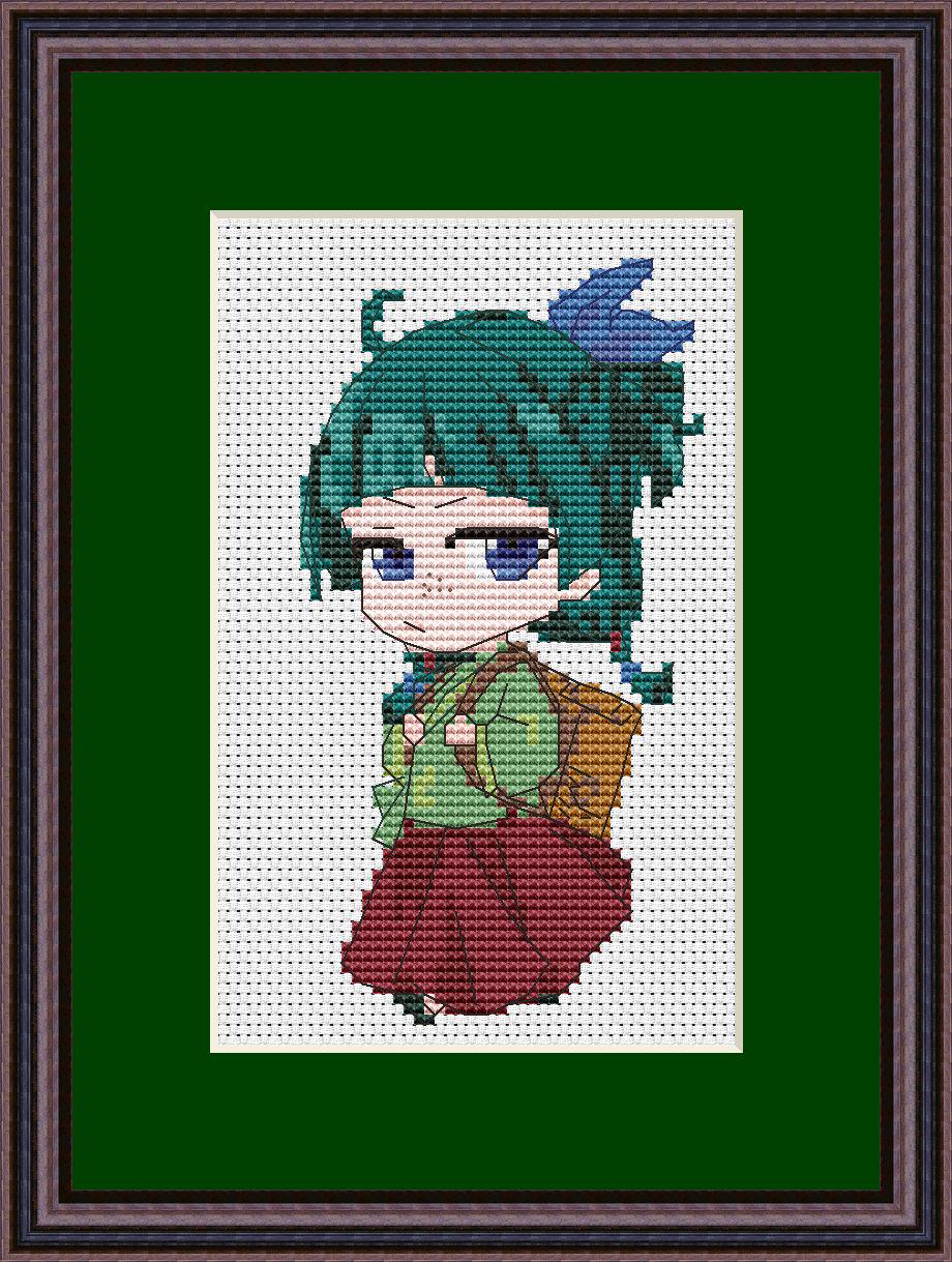 Anime Girl Cross Stitch Pattern Mao Mao Digital PDF, XSD Fan Art Design