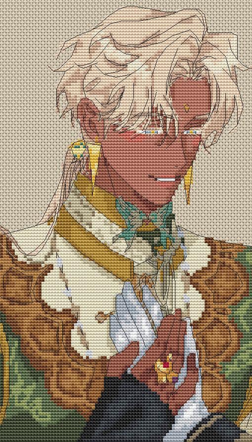 Cross Stitch Pattern Shuraka Digital PDF, XSD Chart Manhwa Design