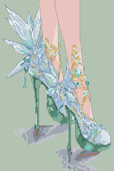 Cross Stitch Pattern Digital PDF, XSD Chart Art Design