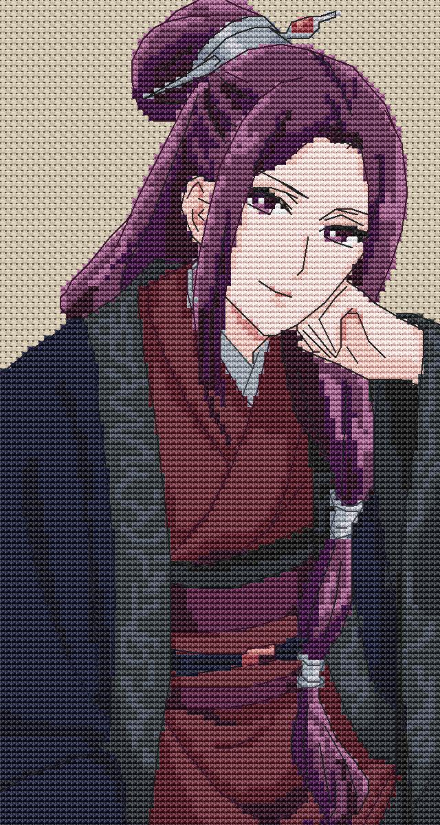 Anime Cross Stitch Pattern Aduo Digital PDF,XSD Chart Fan Art Design