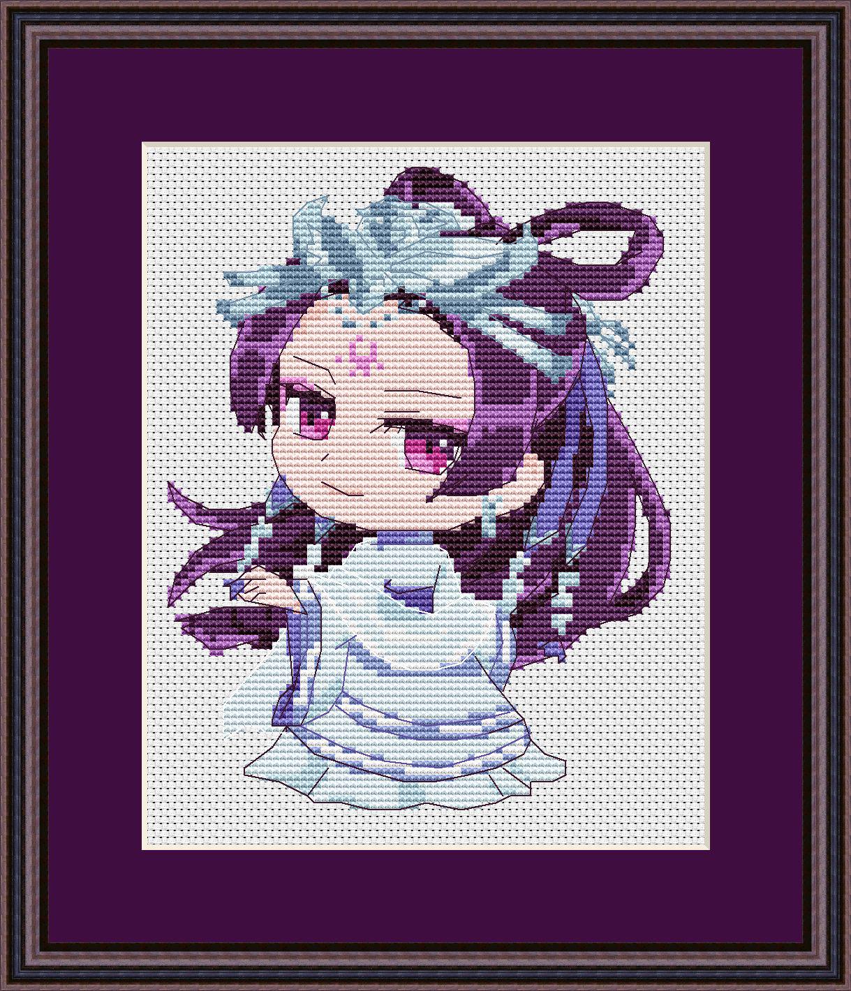 Anime Cross Stitch Pattern Jinshi Digital PDF,XSD Chart Fan Art Design