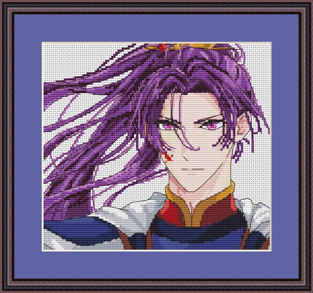 Anime Cross Stitch Pattern Jinshi Digital PDF,XSD Chart Fan Art Design
