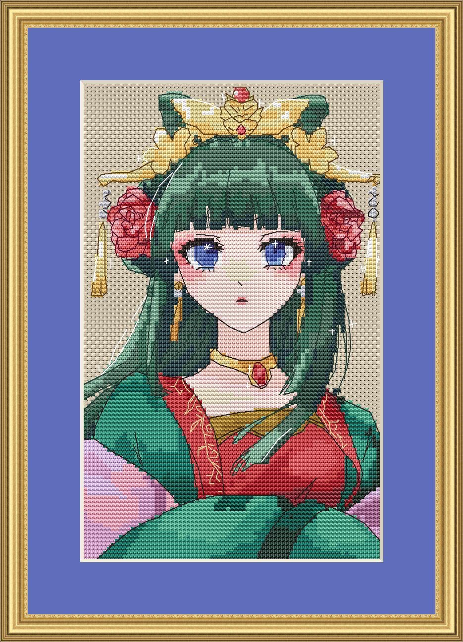 Anime Cross Stitch Pattern Mao Mao Digital PDF Chart Fan Art Design