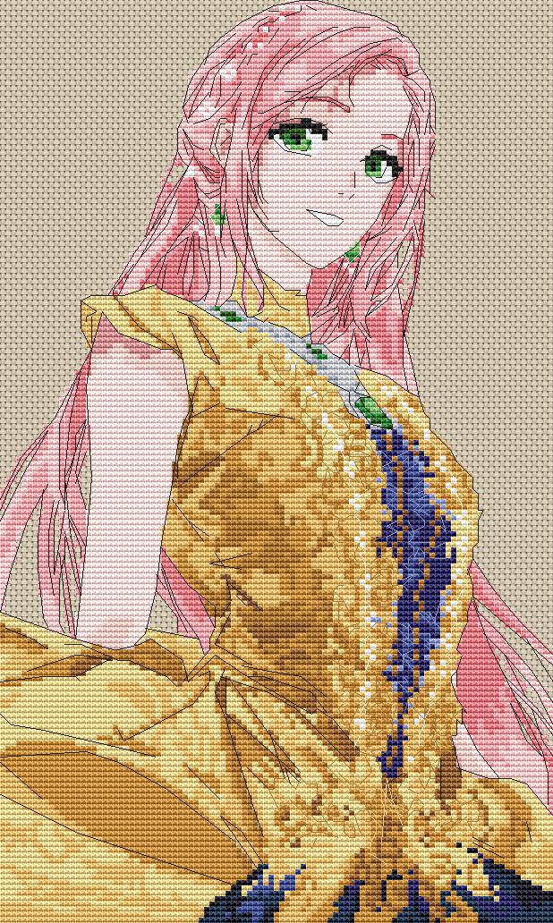Cross Stitch Pattern Shuli Von Neuschwanstein Digital PDF, XSD Chart Art Design