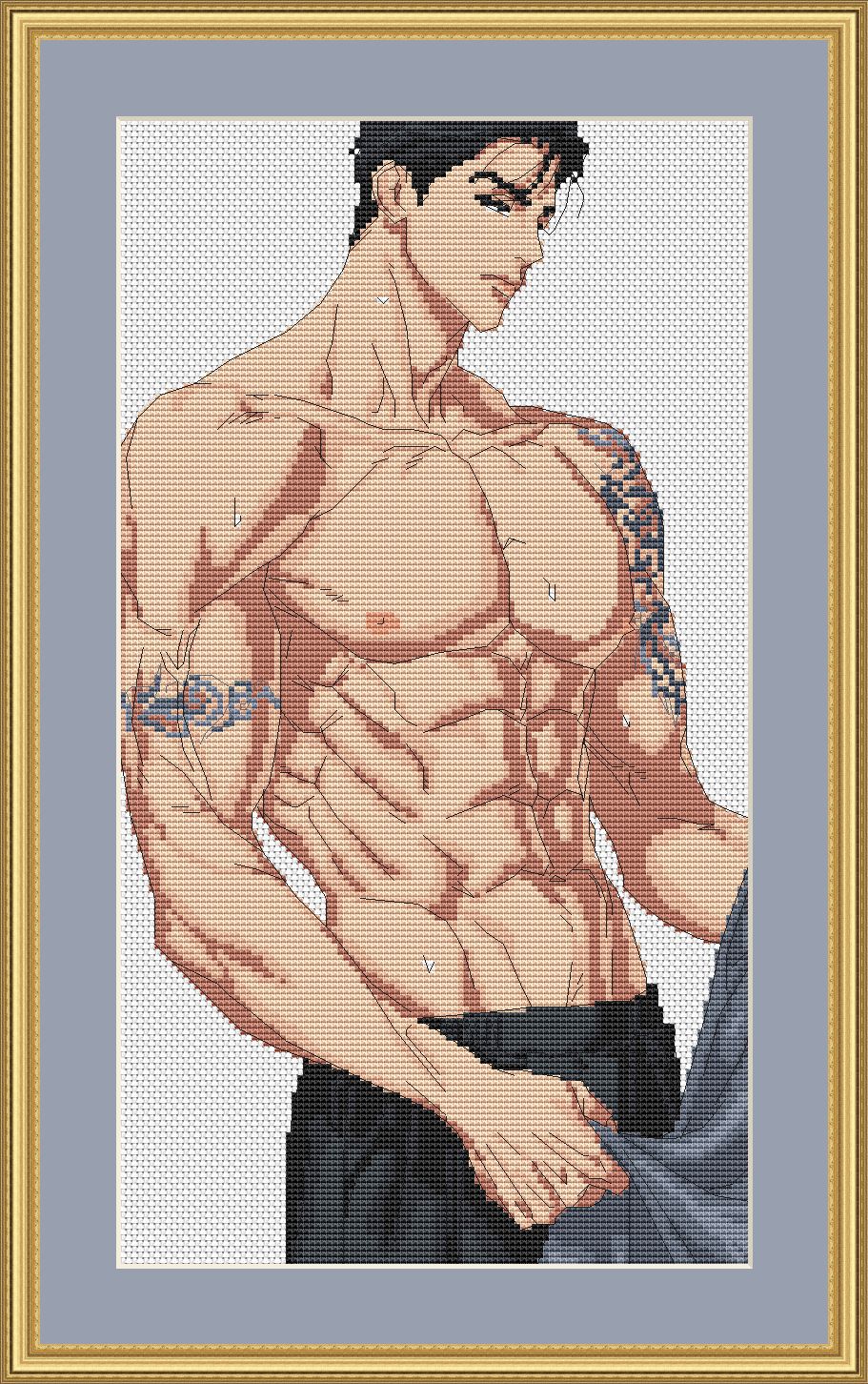 Cross Stitch Pattern Jinx Digital PDF, XSD Chart Art Design