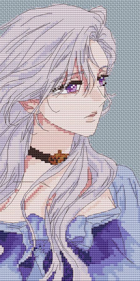 Cross Stitch Pattern Manhwa Digital PDF, XSD Chart Art Design