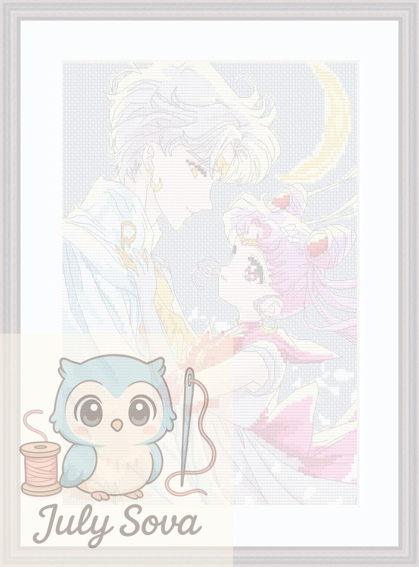 Anime Cross Stitch Pattern ChH Digital PDF,XSD Chart Manga Fan Art