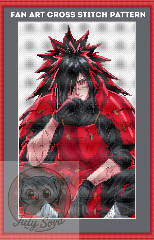 Patron de point de croix Anime PDF numérique, Tableau XSD Manga Fan Art