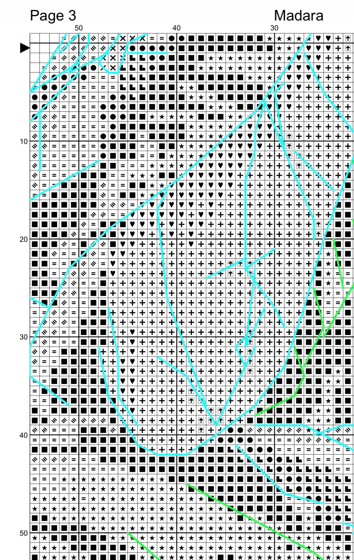Anime Cross Stitch Pattern Madara Digital PDF,XSD Chart Manga Fan Art