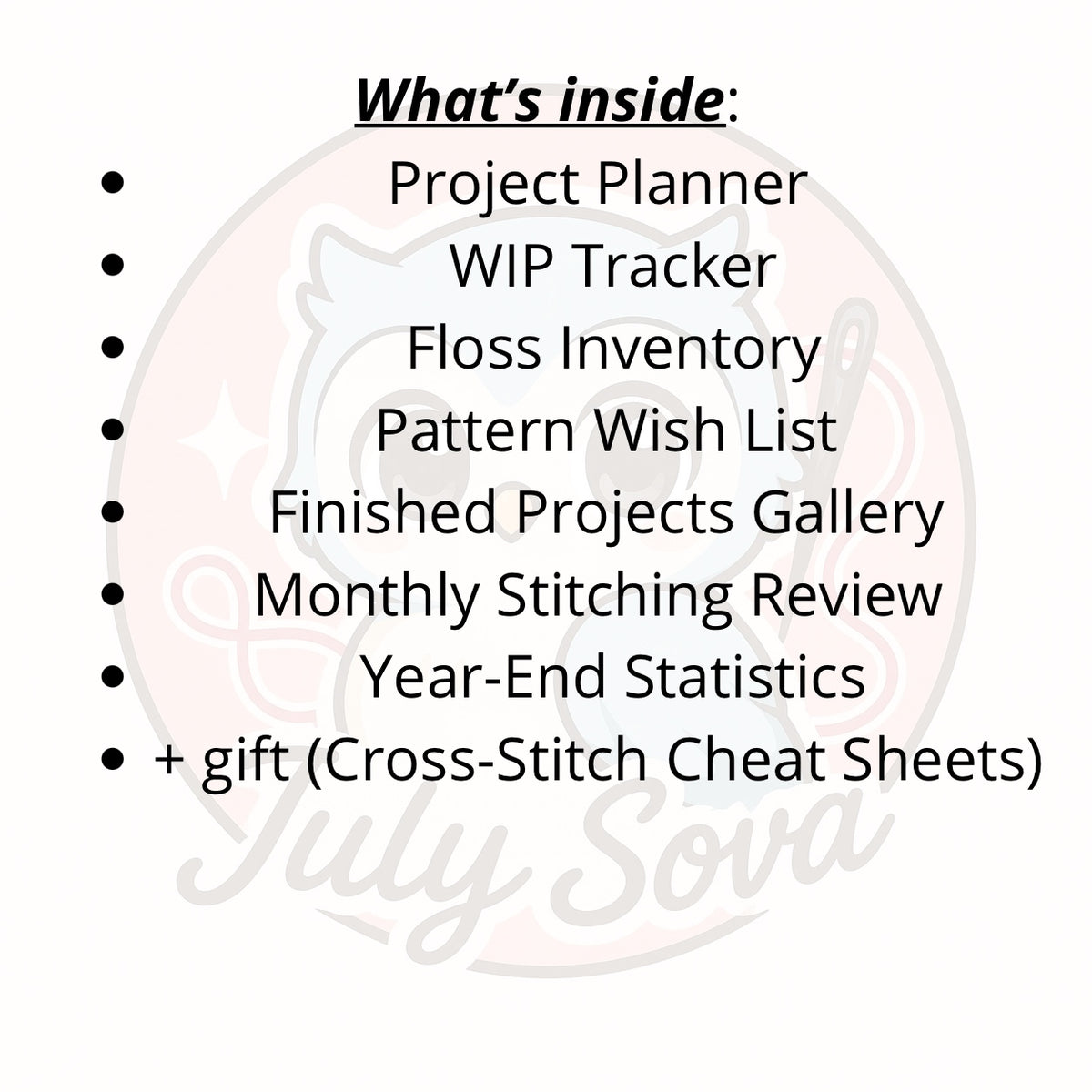 Cross Stitch Planner Printable | Embroidery Journal PDF | Stitching Project Planner | Floss Inventory | Needlework Planner