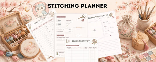 Cross Stitch Planner Printable | Embroidery Journal PDF | Stitching Project Planner | Floss Inventory | Needlework Planner