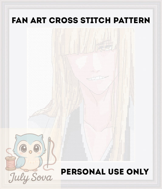 Anime Point de Croix Motif Hiraku PDF Numérique, Grille XSD Manga Fan Art