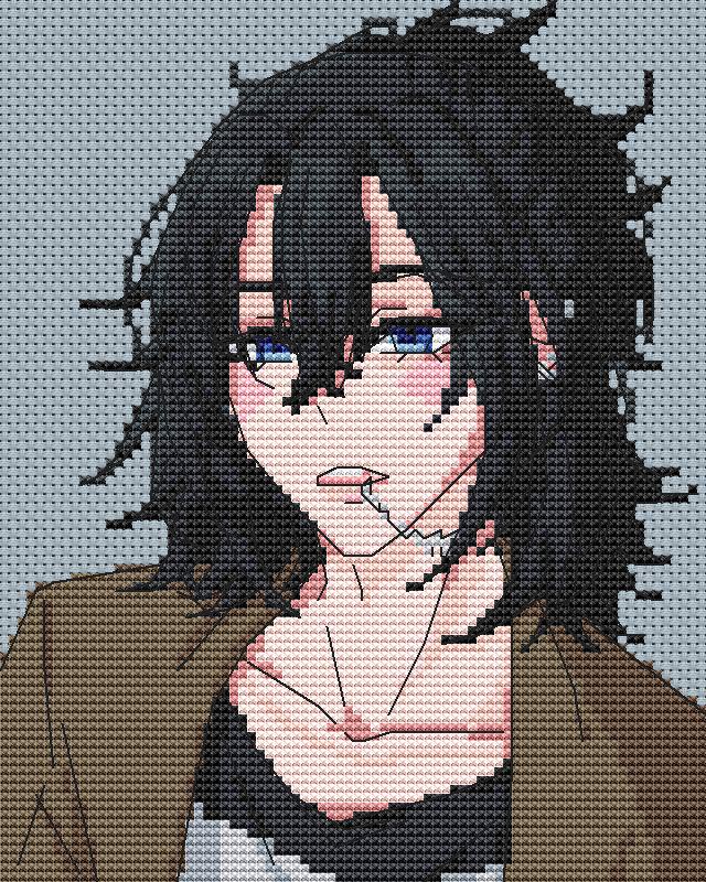 Anime Boy Cross Stitch Pattern Digital PDF,XSD Chart Fan Art Design