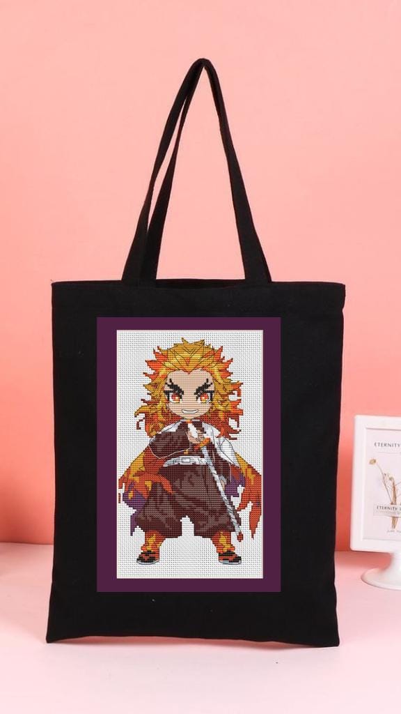 Anime Cross Stitch Pattern Rengoku Digital PDF,XSD Chart Fan Art Design