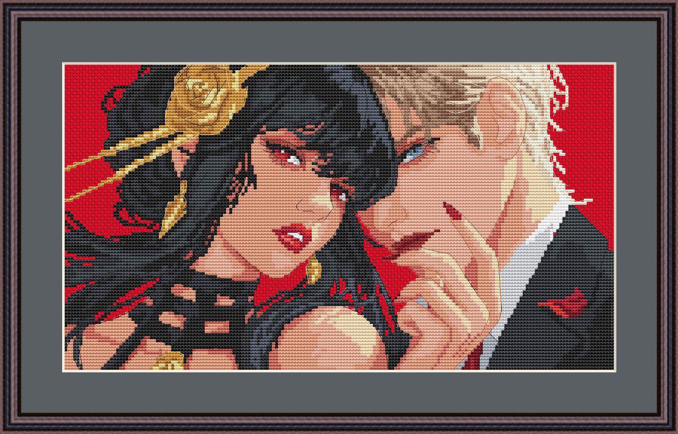 Anime Cross Stitch Pattern SxF Digital PDF,XSD Chart Fan Art Design