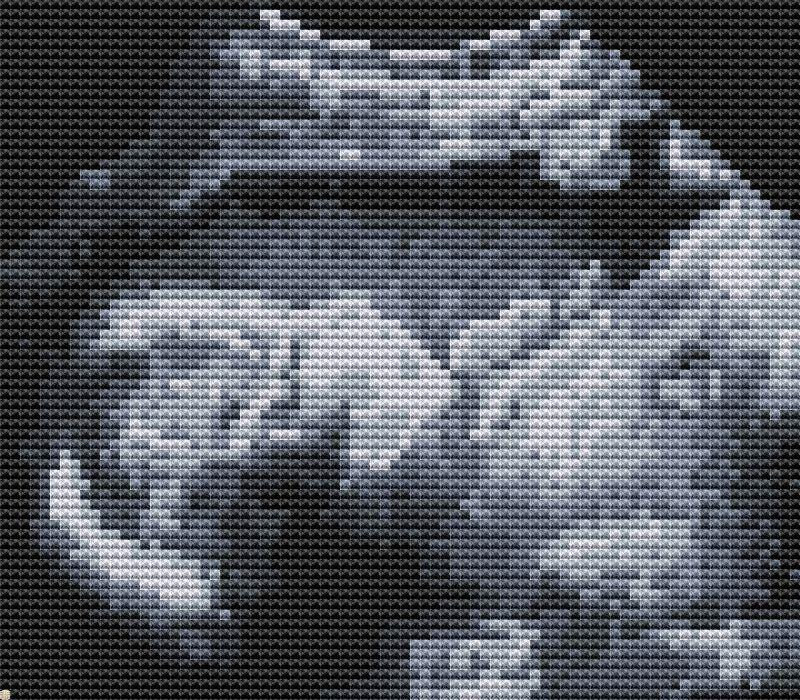 Cross Stitch Pattern from Baby Ultrasound Photo Digital PDF, XSD