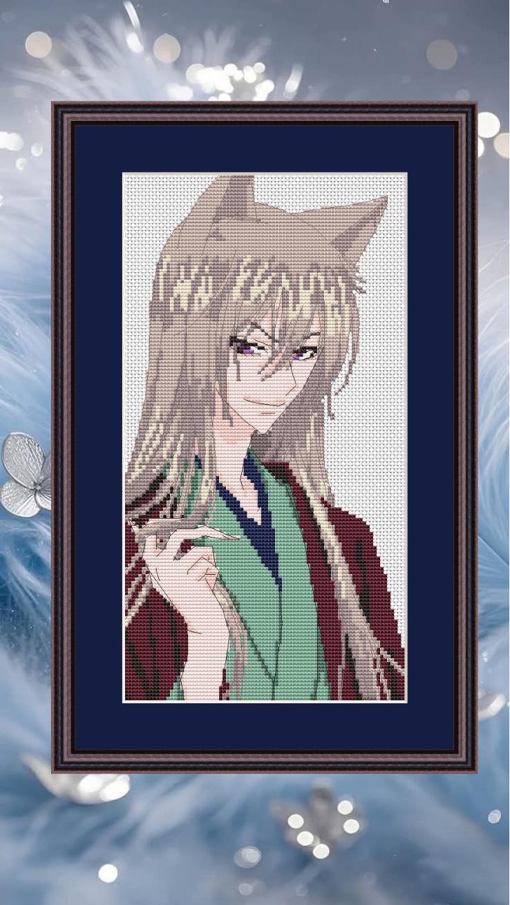 Anime Cross Stitch Pattern Tomoe Digital PDF,XSD Chart Fan Art Design