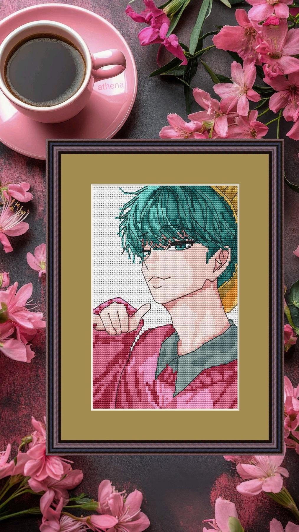 Anime Cross Stitch Pattern  Digital PDF, XSD Chart Baby Fan Art Design