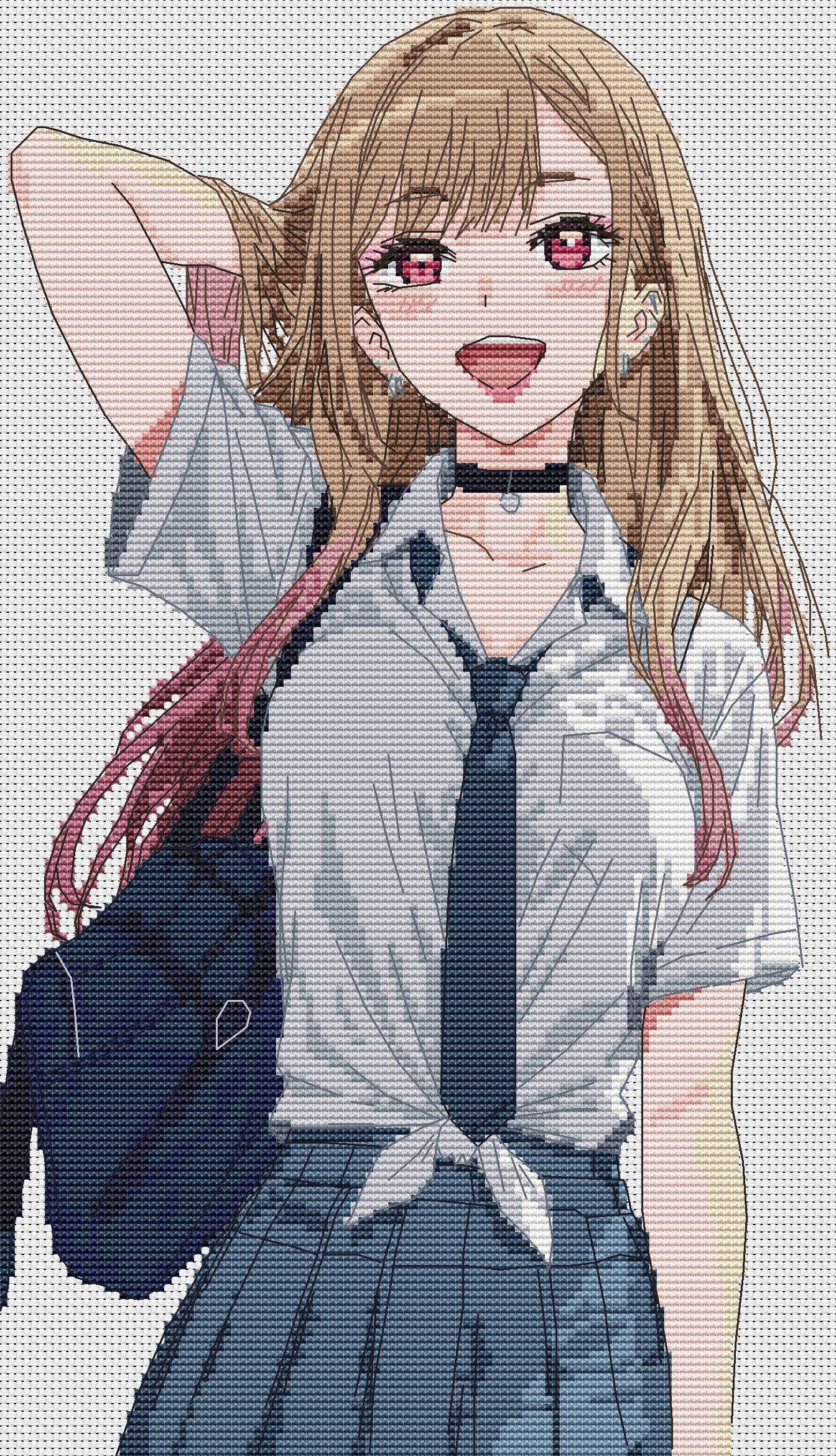 Anime Marin Cross Stitch Pattern Digital PDF Chart Fan Art Design