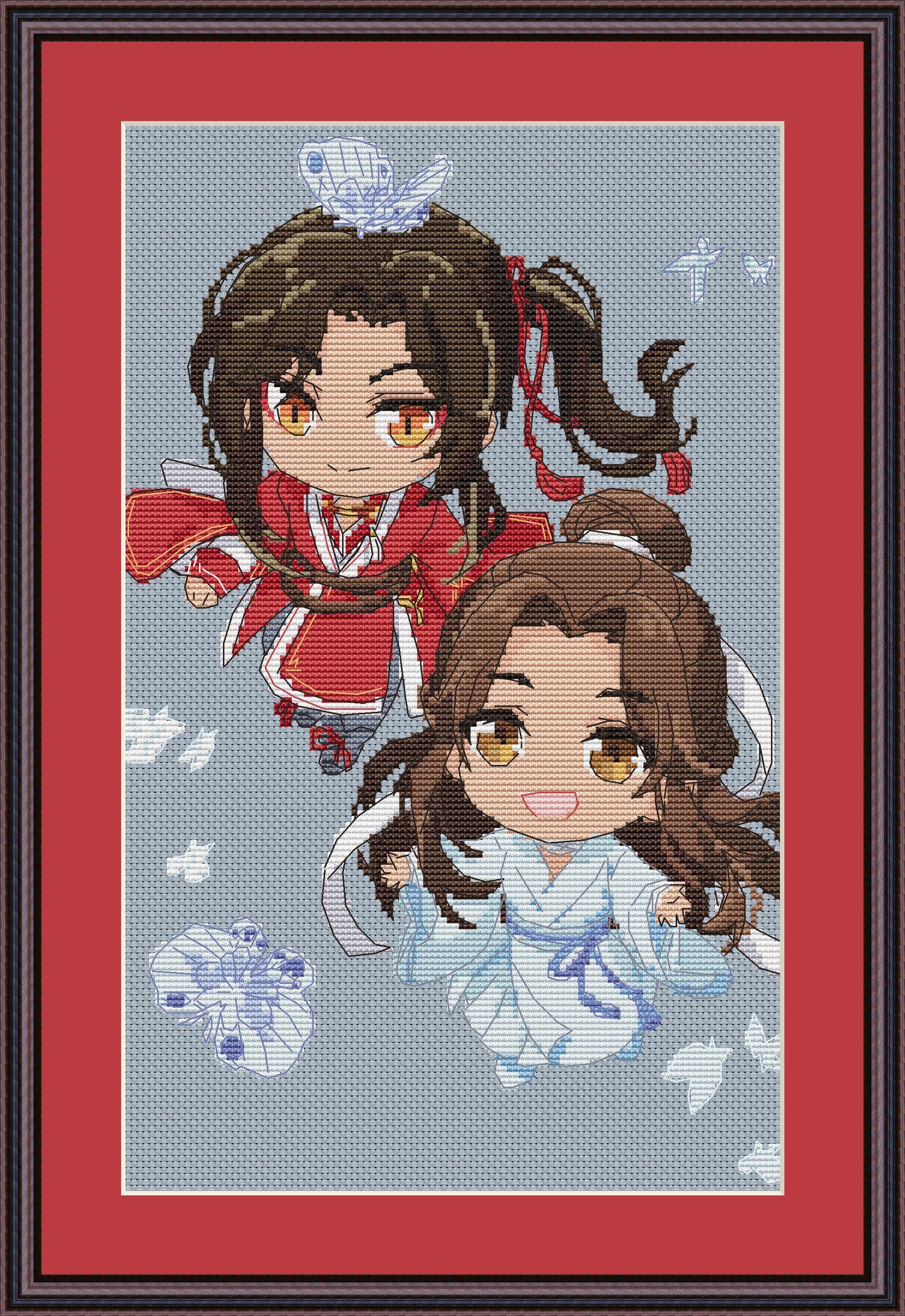 Anime Cross Stitch Pattern HOB Hua Cheng/Xie Lian PDF Fan Art Design