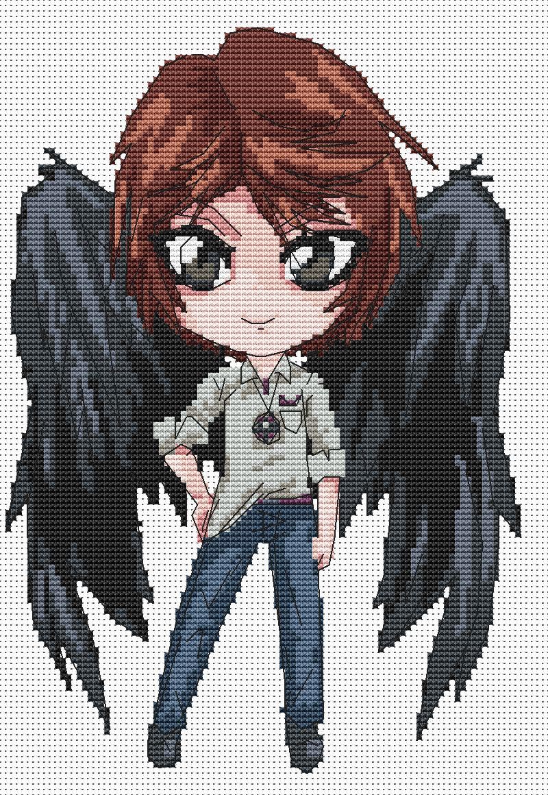 Anime Cross Stitch Pattern Digital PDF,XSD Chart Fan Art Design