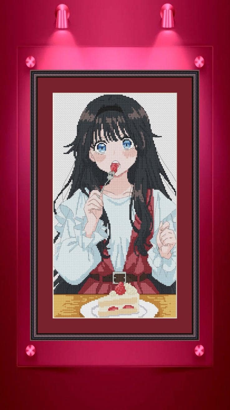 Anime Cross Stitch Pattern Kaoruko Waguri Digital PDF,XSD Fan Art Design