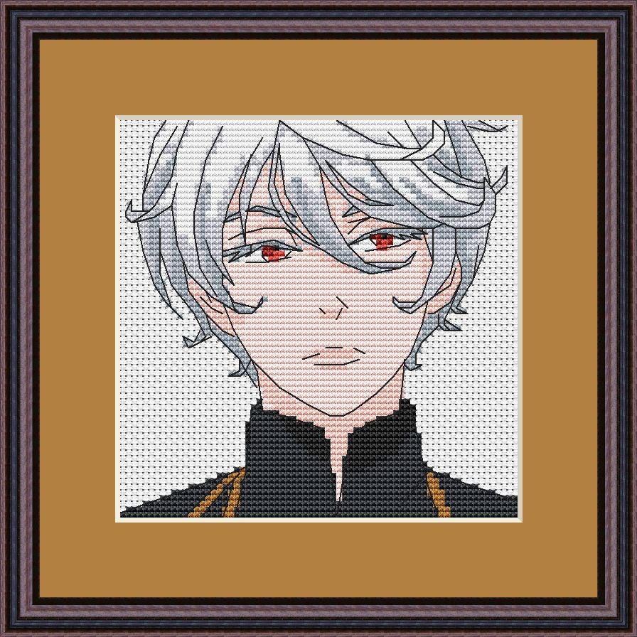 Anime Cross Stitch Pattern Seth Digital PDF,XSD Chart Fan Art Design