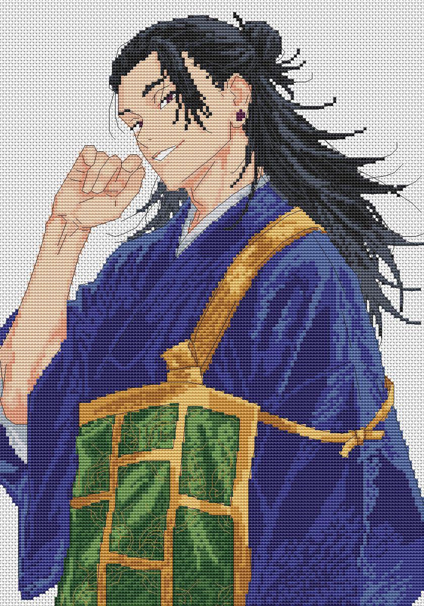 Anime Boy Cross Stitch Pattern Suguru Digital PDF,XSD Chart Fan Art Design