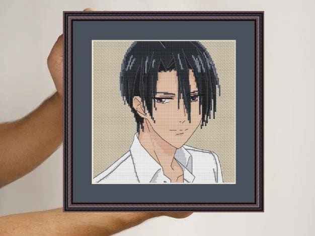 Anime Cross Stitch Pattern Hatori S Digital PDF, XSD Chart  Manga Fan Art