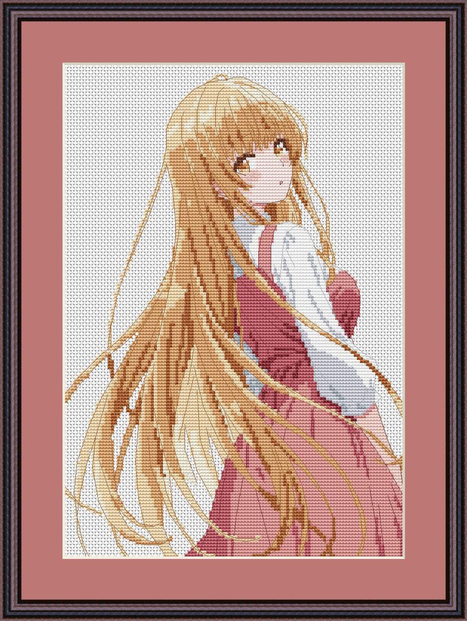 Anime Cross Stitch Pattern Mahiru Shiina Digital PDF,XSD Fan Art Design
