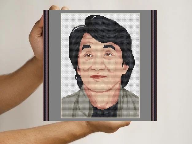 Cross Stitch Pattern Jackie Digital PDF,XSD Chart Fan Art