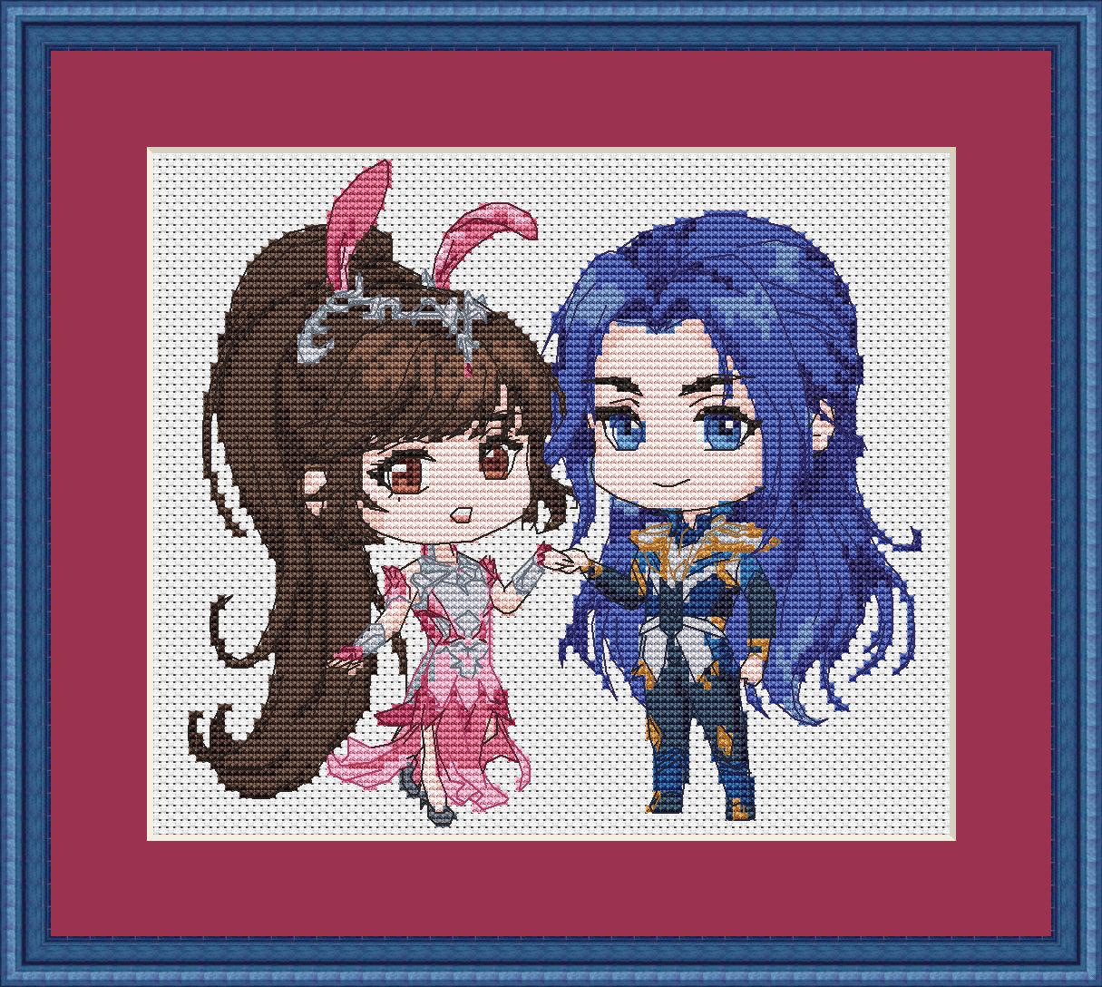Anime Cross Stitch Pattern Soul land Digital PDF Fan Art Design