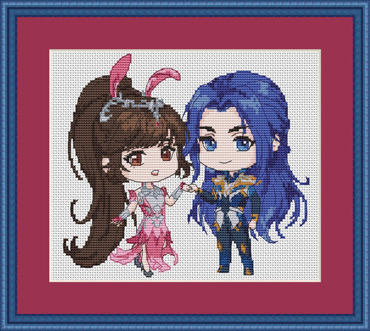 Anime Cross Stitch Pattern Soul land Digital PDF Fan Art Design