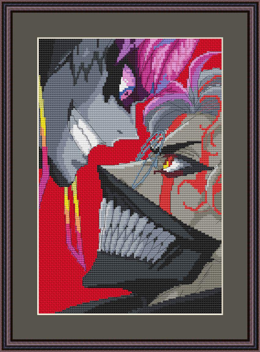Anime Boys Cross Stitch Pattern Digital PDF,XSD Chart Fan Art Design