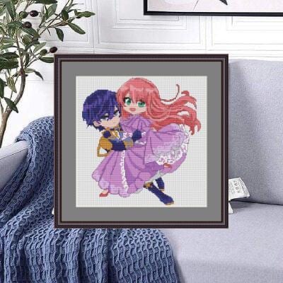 Anime Cross Stitch Pattern Rishe/Arnold Digital PDF,XSD Chart Fan Art Design
