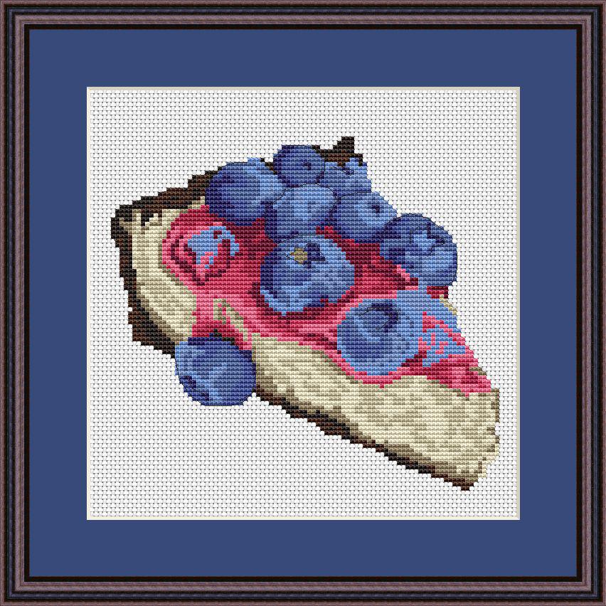 Cross Stitch Pattern Cheesecake Digital PDF, XSD Chart Art Design