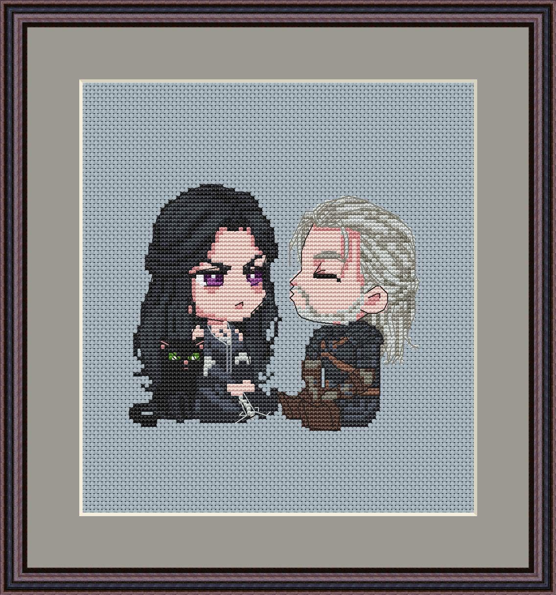 Cross Stitch Pattern Witcher Digital PDF,XSD Chart Fan Art