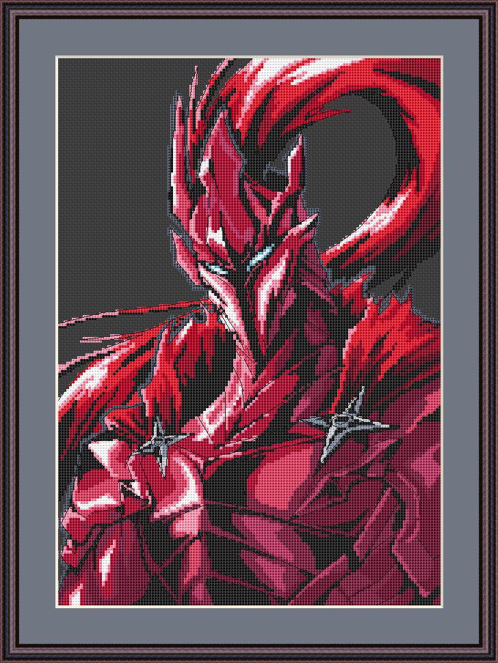Anime Style Cross Stitch Pattern  Digital PDF,XSD Chart  Manga Fan Art Design