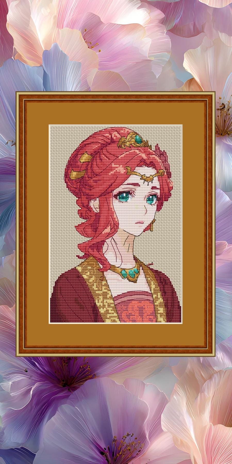 Anime Cross Stitch Pattern Gyokuyou Digital PDF Chart Fan Art Design