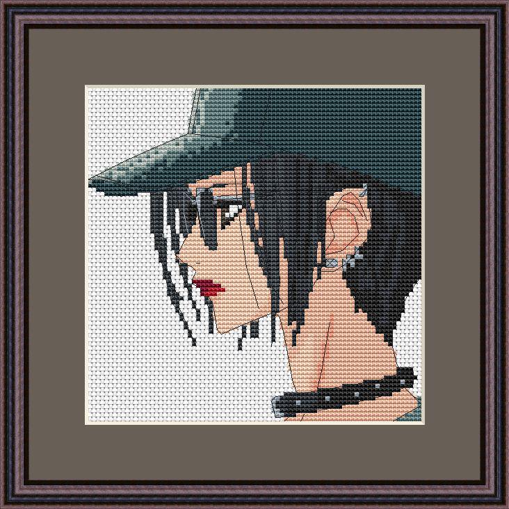Anime Cross Stitch Pattern Nana Digital PDF, XSD Chart  Manga Fan Art