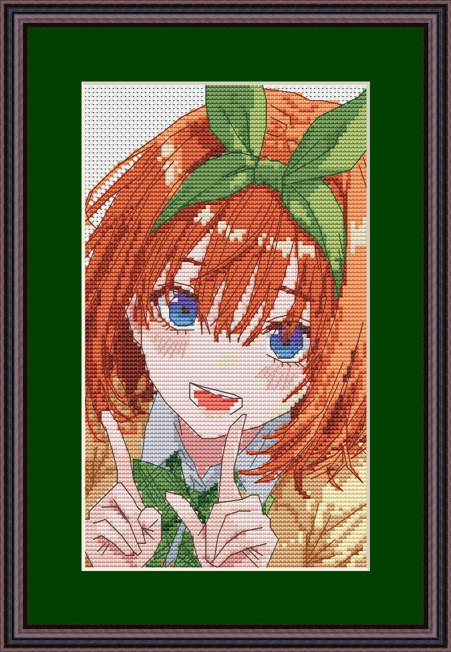 Anime Cross Stitch Pattern QQ Digital PDF, XSD Chart  Manga Fan Art