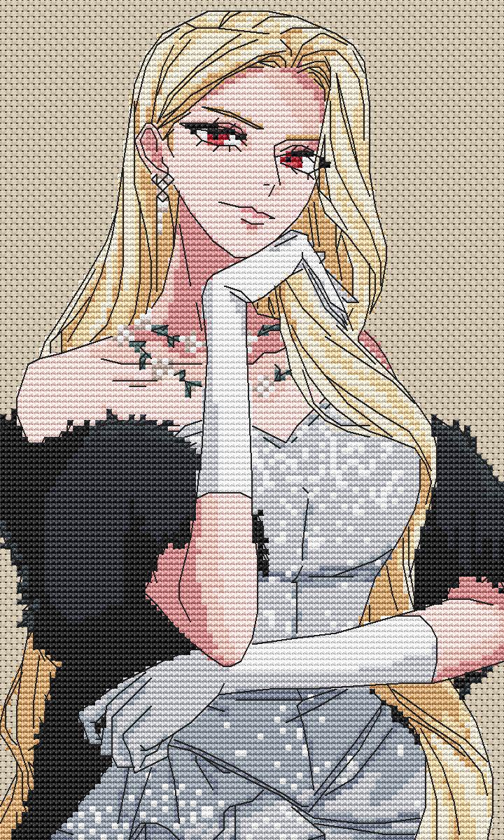 Cross Stitch Pattern Empress Lars Digital PDF, XSD Chart Manhwa Design