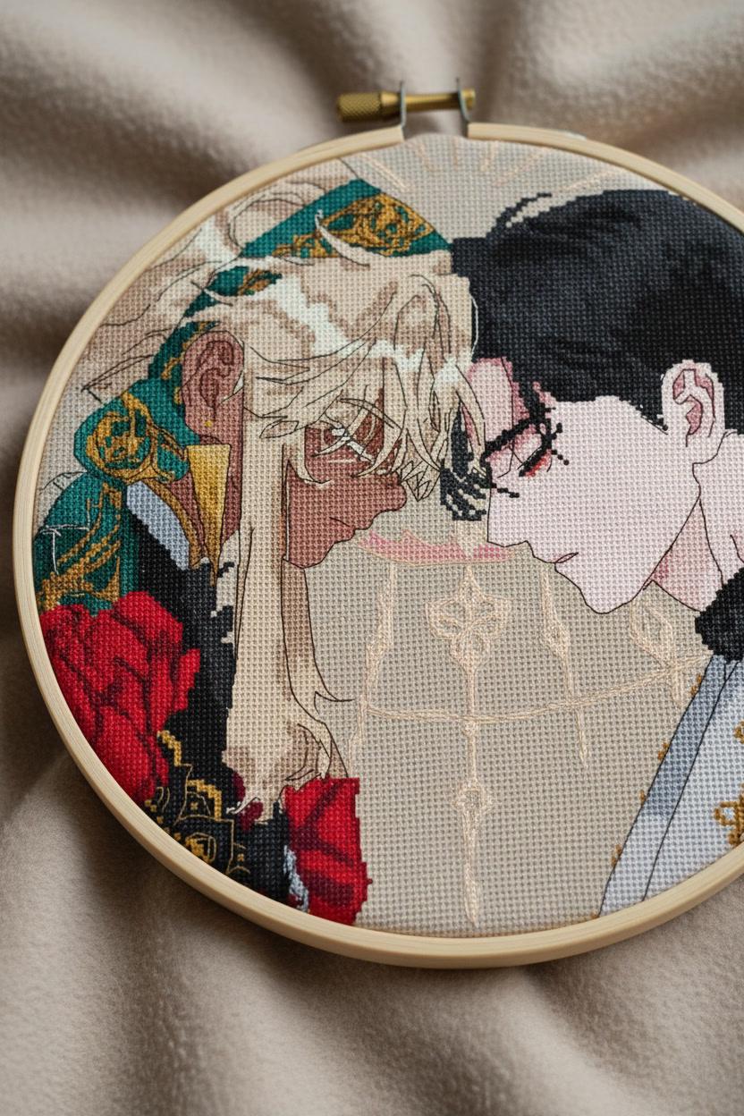 Cross Stitch Pattern Shuraka/Tei Digital PDF, XSD Chart Manhwa Design