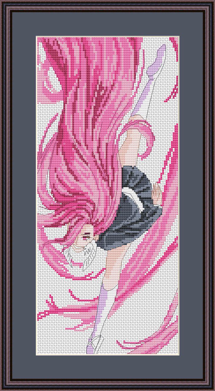 Anime Cross Stitch Pattern Aira SH Digital PDF,XSD Chart Fan Art Design